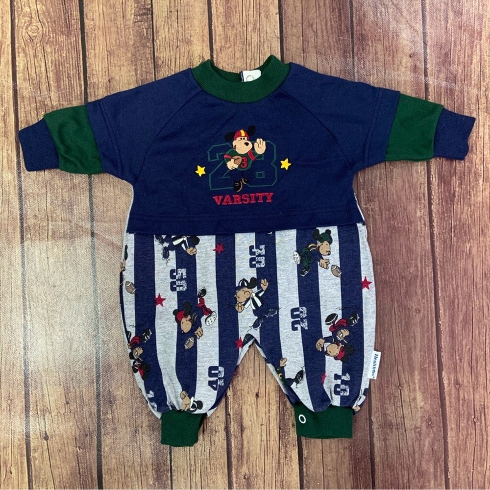 Healthtex Varsity One Piece - Navy and Forest Green